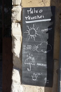 Der Wetterbericht in Menerbes